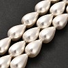 Electroplate Shell Pearl Beads Strands BSHE-G010-10x16mm-01-2