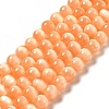 Natural Selenite Beads Strands G-P493-01I-1