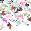 105Pcs 7 Colors Acrylic Imitation Gemstone Pendants FIND-TA0009-34P-3