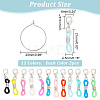 Rubber Knitting Stitch Markers HJEW-AB00574-2