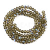 Electroplate Glass Beads Strands EGLA-A034-T3mm-L30-2