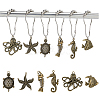 SUPERFINDINGS 12Pcs Iron Shower Curtain Rings for Bathroom AJEW-FH0003-37AB-1