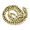 Electroplate Non-magnetic Synthetic Hematite Beads Strands X-G-S352-64-2