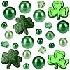 86Pcs 3 Styles Plastic Imitation Pearl Round No Hole Beads OACR-SP0001-73-4