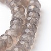 Natural Grey Agate Beads Strands G-J375-09-4x6mm-1
