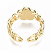 Brass Enamel Cuff Rings RJEW-N035-007-NF-4