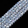 Electroplate Glass Beads Strands EGLA-A044-J4mm-B06-1
