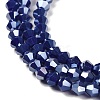 Opaque Solid Color Electroplate Glass Beads Strands X1-GLAA-F029-P4mm-A10-3