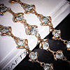 Alloy Flower Link Chain Waist Chains FIND-WH0421-95G-3