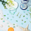 90Pcs 9 Styles Transparent Spray Painted Glass Beads GLAA-BM0001-02B-4