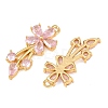 Brass Micro Pave Cubic Zirconia Pendants CU-CBA7392-12G-02-2