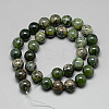 Natural Ruby in Zoisite Beads Strands G-Q948-73-2