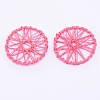 Wrapped Wire Iron Pendants IFIN-WH0053-41A-04-1