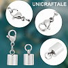 20Pcs 2 Style Stainless Steel Lobster Claw Clasps FIND-AB00043-5