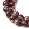 Natural Lepidolite/Purple Mica Stone Beads Strands G-G925-02B-4