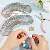 400Pcs Steel Memory Wire FIND-SP0002-06-3