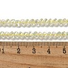 Electroplate Glass Beads Strands GLAA-Q105-04W-3