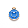 Alloy Enamel Pendants X-ENAM-S124-01B-02C-2