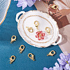 8Pcs Brass Lobster Claw Clasps KK-TA0002-70-5