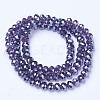 Electroplate Glass Beads Strands X-EGLA-A034-T2mm-A16-2