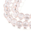 Baking Paint Transparent Glass Beads Strands DGLA-N006-6mm-02-3