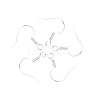 Brass Earring Hooks KK-Q363-S-NF-1