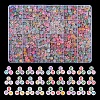 1200Pcs 24 Style Transparent Acrylic Enamel Beads MACR-YW0001-66-1