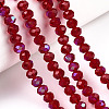 Electroplate Glass Beads Strands EGLA-A034-T2mm-L20-4