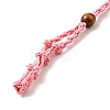 Braided Wax Rope Cord Macrame Pouch Necklace Making NJEW-J007-03-2