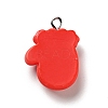 Christmas Opaque Resin Pendants RESI-G043-A01-3