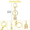 Brass Micro Pave Cubic Zirconia Keychain KEYC-YW00089-01-3