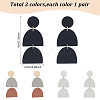 3 Pairs 3 Style Polymer Clay Dangle Stud Earrings with 316 Surgical Stainless Steel Pins EJEW-AN0004-28-2