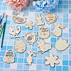 Wooden Cutouts Ornaments WOOD-TA0002-39-3