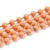 Handmade Brass Ball Chains KK-J276-16B-P08-1