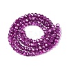 Transparent Electroplate Glass Beads Strands EGLA-Q131-01A-07-2
