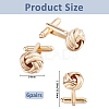 6 Pairs Alloy Cufflinks FIND-FH0017-36G-2