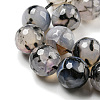 Faceted Natural Dragon Veins Agate Beads Strands G-F447-12mm-L01-4