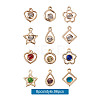 Alloy Rhinestone Pendants PALLOY-TA0002-27LG-15