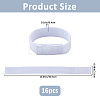 16Pcs Polyester & Nylon Elastic Straps with Hook and Loop Fastener AJEW-FH0007-61B-3