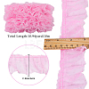 Gorgecraft 10M Polyester Pleated Lace Trim Ribbon DIY-GF0009-03A-2
