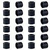 24Pcs Grooved Stainless Steel European Beads STAS-HS0001-81A-1