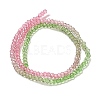 Transparent Painted Glass Beads Strands X1-DGLA-A034-T2mm-A18-5
