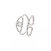 Tarnish Resistant 304 Stainless Steel Open Pad Ring Cabochon Settings LS-STAS-S119-157P-3