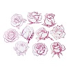 Flower Waterproof PET Stickers Set DIY-G118-01A-1