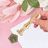 Brass Clay Seal Stamp Set DIY-WH0576-001-4