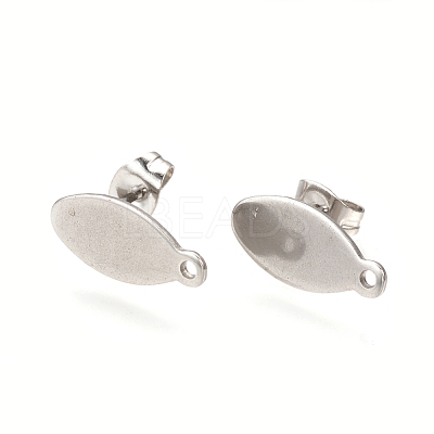 Non-Tarnish 304 Stainless Steel Stud Earring Findings STAS-Q223-03-1