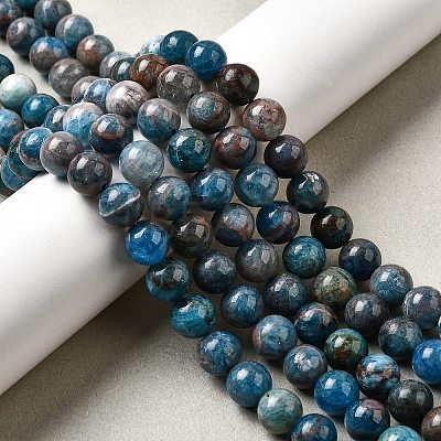 Natural Apatite Beads Strands G-D340-A02-10mm-1