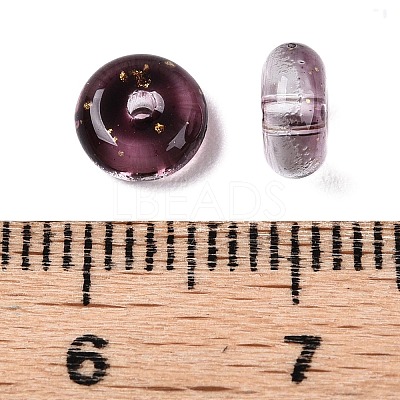 Electroplate Transparent Colours Rainbow with Glitter Powder Glass Seed Beads SEED-T007-04A-1