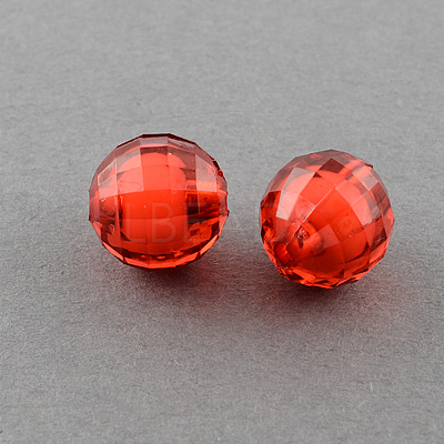 Transparent Acrylic Beads TACR-S086-08mm-15-1