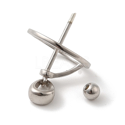Anti-Tarnish Rhodium Plated 925 Sterling Silver Locket Style Planet Pinch Bails LS-STER-NH0001-55C-P-1